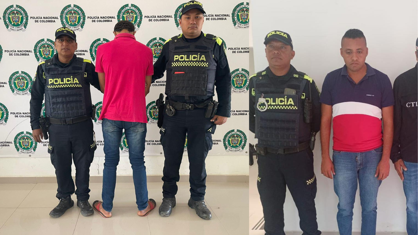 Personas capturadas por la policía